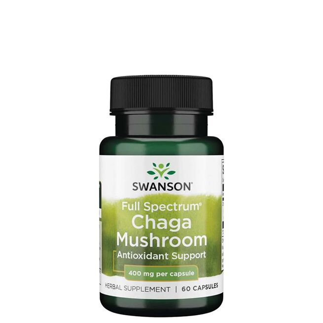 Full Spectrum Chaga Mushroom 400 mg 60 kapslar Full Spectrum Chaga Mushroom 400 mg 60 kapslar