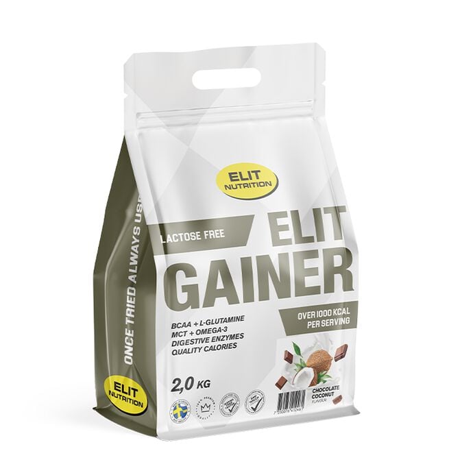 ELIT GAINER - Lactose free, 2000 g, Chocolate Coconut ELIT Gainer Laktosfri 2 kg Chocolate Coconut