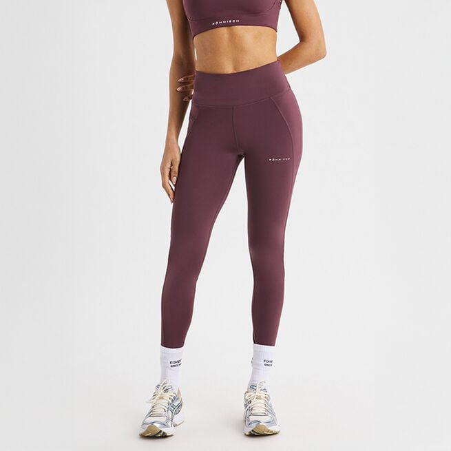 Flattering High Waist Tights, Huckleberry, L Flattering Tights Lila