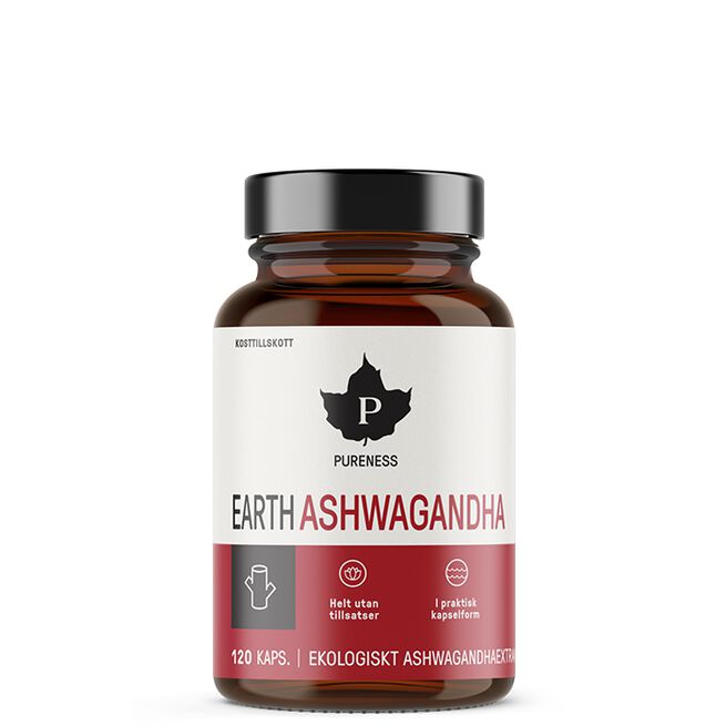 Pureness Earth Ashwagandha 120 kapslar Earth Ashwagandha 120 Kapslar