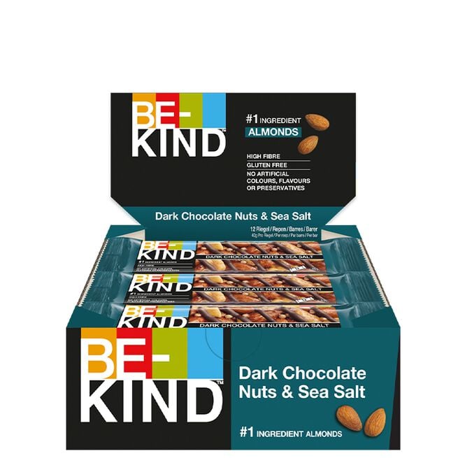 12 x BeKind Core Bar 40 g Dark Chocolate Nuts & Sea Salt 12 x Core Bar 40 g Mörk Choklad Nötter & Havssalt Dark Chocolate Nuts&Sea Salt
