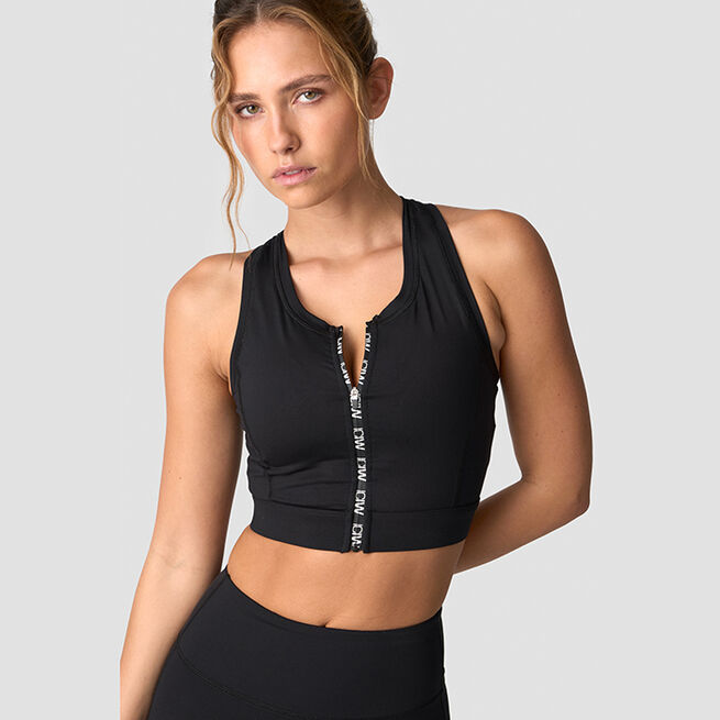 ICIW Contrast Sports Bra, Black Contrast Sport-BH Svart