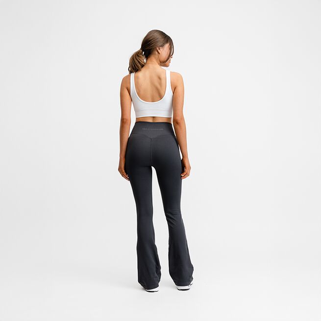 Seamless Flare Tights, Dark Grey, XS  Seamless Flare Träningstights Grå