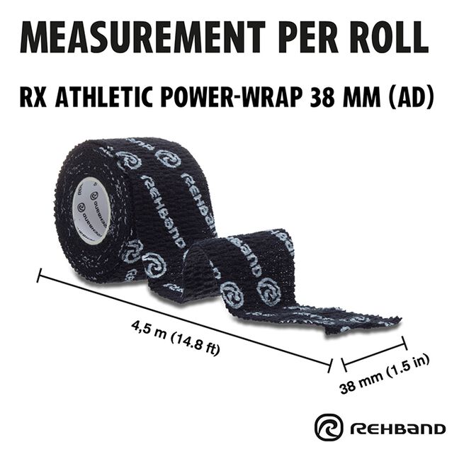 RX Athletic Power Wrap, 38mm x 4,5m RX Athletic Power Wrap Sporttejp 38mm x 4,5m