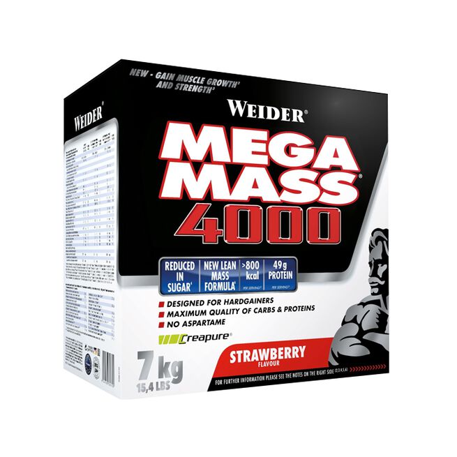 Mega Mass 4000, 7 kg, Jordgubb Mega Mass 4000 Gainer 7 kg Jordgubb