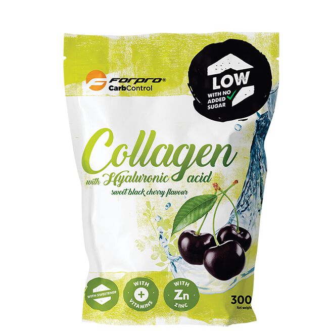 Kollagen med Hyaluronsyra Körsbär 300 g  Kollagen med Hyaluronsyra Körsbär 300 g
