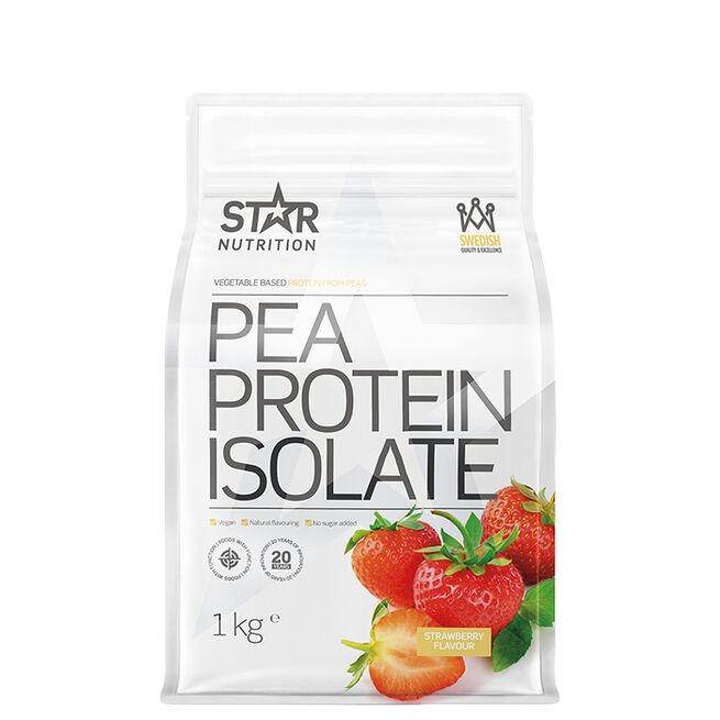 Star nutrition pea protein isolate Strawberry Ärtproteinisolat 1 kg Strawberry