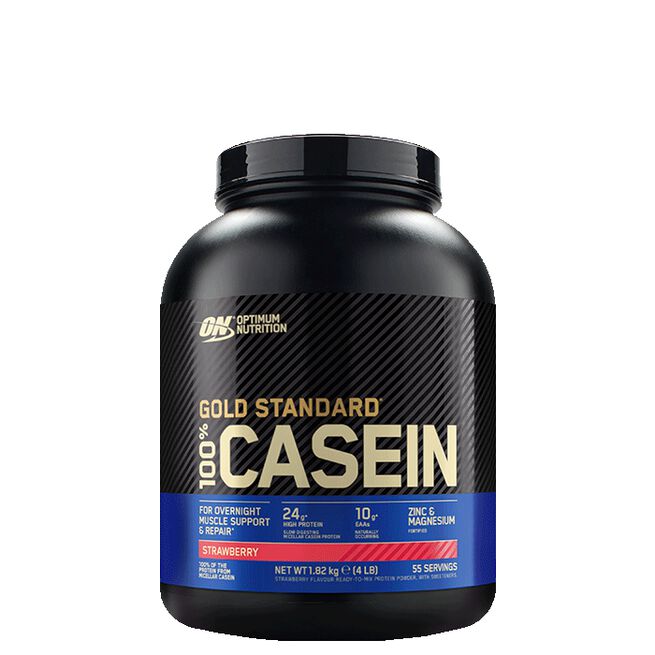 100% Casein Gold Std, 1818 g, Strawberry Gold Standard 100% Kasein 1818 g Strawberry