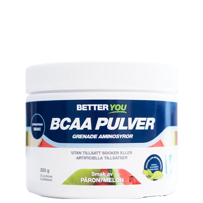 Naturligt Bcaa Pulver, 250 g Better You Päron/melon Naturligt BCAA Pulver 250 g Päron/Melon