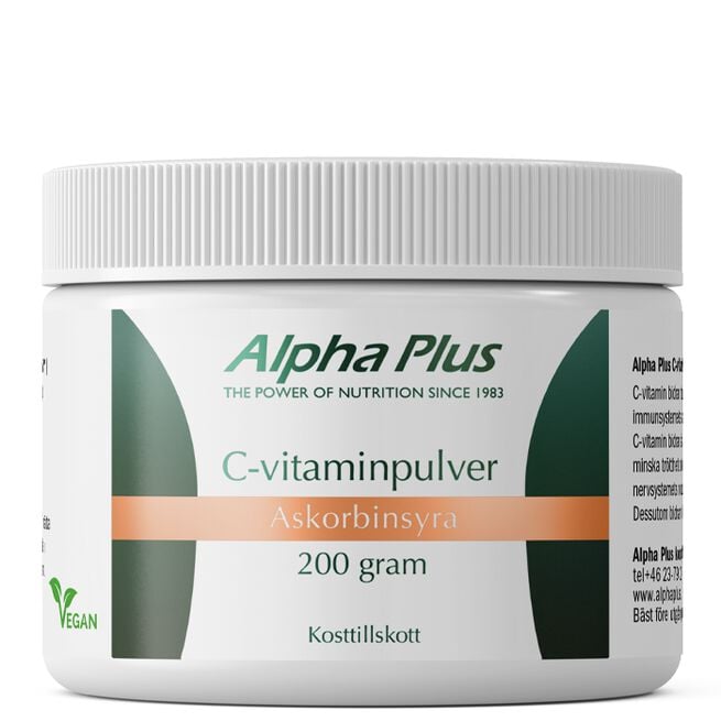 C-vitaminpulver 200g Alpha Plus C-vitaminpulver 200 g