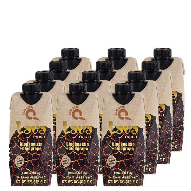 12 x LAVA Energy 500 ml Blodapelsin Blodgrape 12 x LAVA Energy, 500 ml, Blodapelsin/Blodgrape