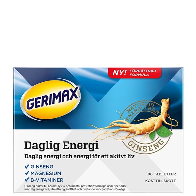 Daglig Energi Med Ginseng 90 tabletter Daglig Energi Med Ginseng 90 tabletter