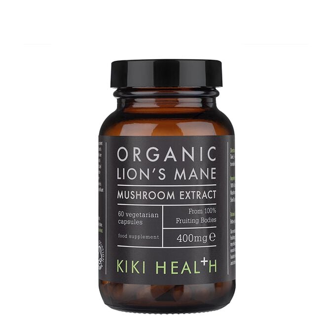 KIKI Health Organic Lion's Mane Extract Mushroom 60 kapslar