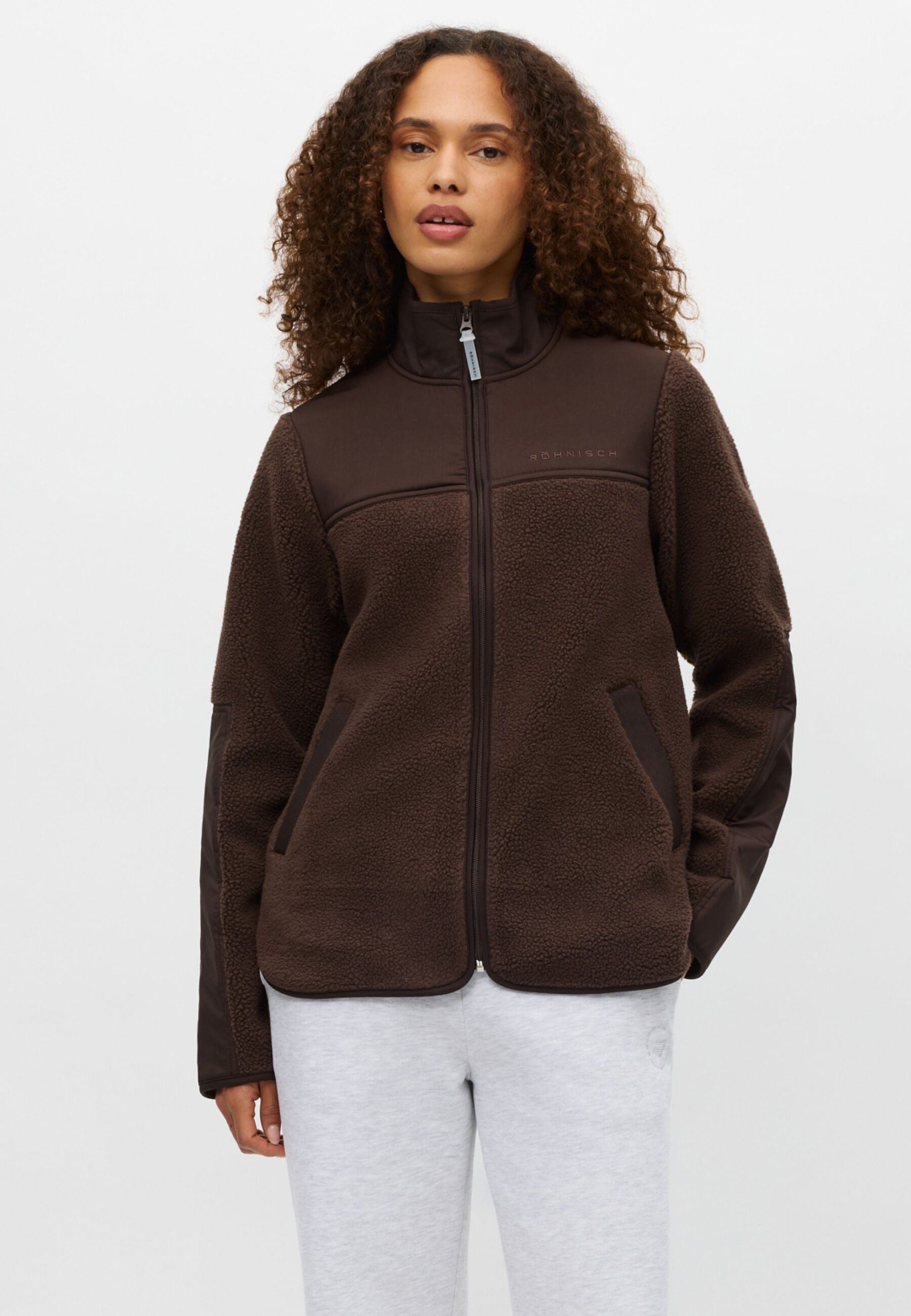 Phoebe Pile Jacket Brun