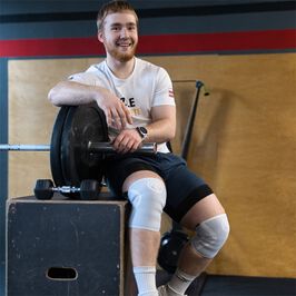 RX Knee Sleeve 5mm Arctic/White, XS  RX Knästöd 5mm Vit