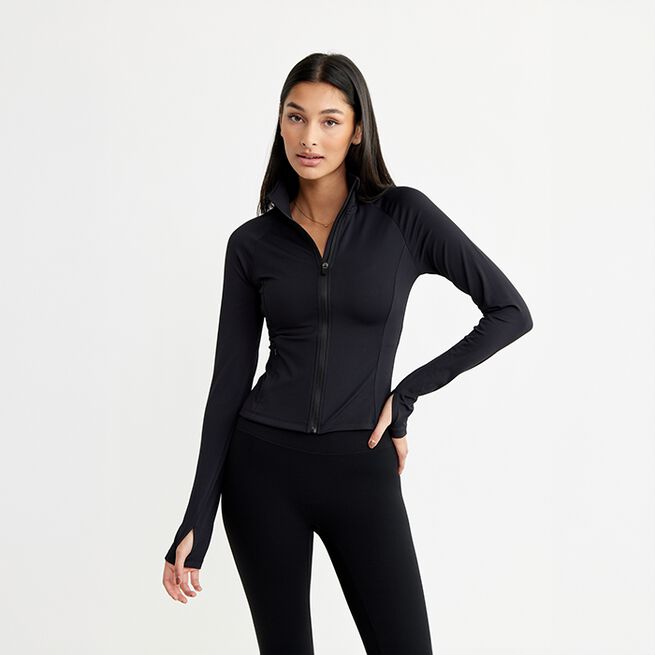Butter Soft Zip Cardigan, Black, XS  Zip Cardigan Svart