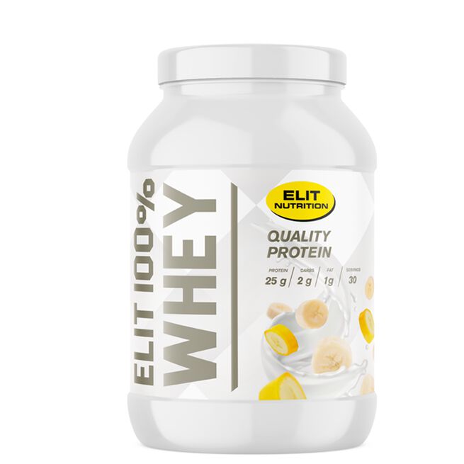ELIT 100% Whey, 900 g, Banana ELIT 100% Whey Vassleprotein 900 g Banana