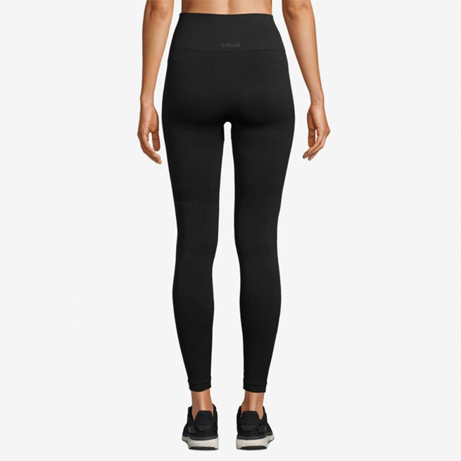 Casall Seamless Blocked Tights Black Essential Block Seamless High Waist Tights, Black