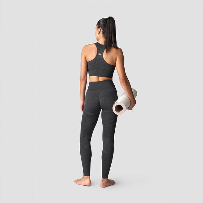 Soft Seamless Sports Bra, Graphite Melange, L  Soft Seamless Sport-BH Grå