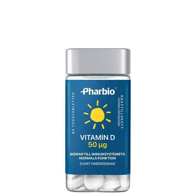 Vitamin D 50ug 90 tuggtabletter Vitamin D 50ug 90 tuggtabletter