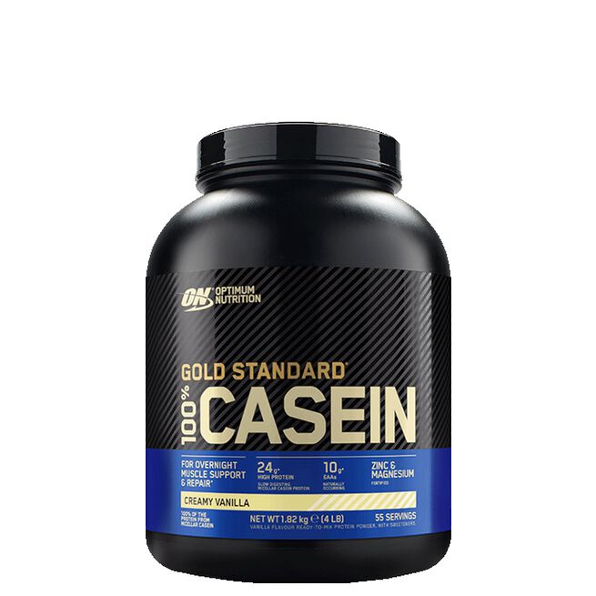 100% Casein Gold Std, 1818 g, Creamy Vanilla Gold Standard 100% Kasein 1818 g Creamy Vanilla
