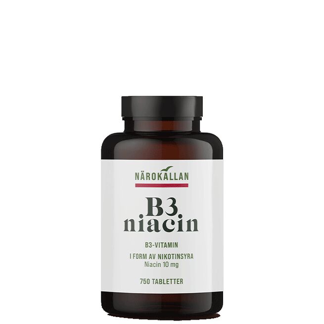 B3 Niacin 10 mg 750 tabletter B3 Niacin 10 mg 750 tabletter
