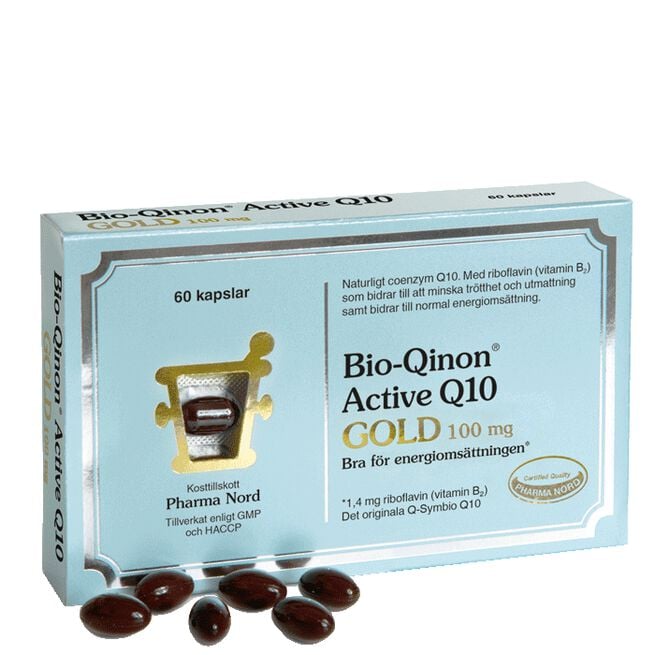 Bio-Qinon Active Q10 Gold 100 mg Bio-Qinon Active Q10 Gold 100 mg 60 kapslar