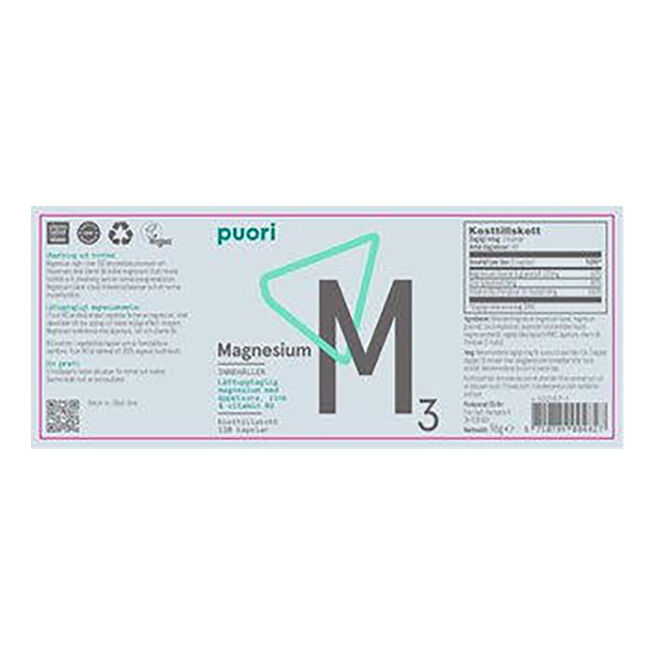 Magnesium & Zink M3 120 kapslar M3 Magnesium & Zink, 120 kapslar