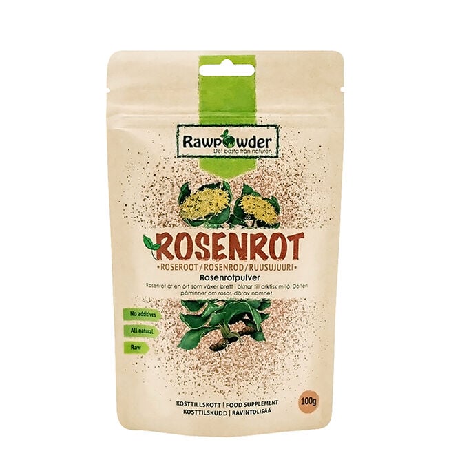 Økologisk Rosenrotpulver, 100 g Rosenrotpulver 100 g