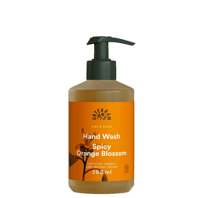 Rise & Shine Spicy Orange Blossom Hand Wash, 300 ml Urtekram Spicy Orange Blossom Handtvål 300 ml