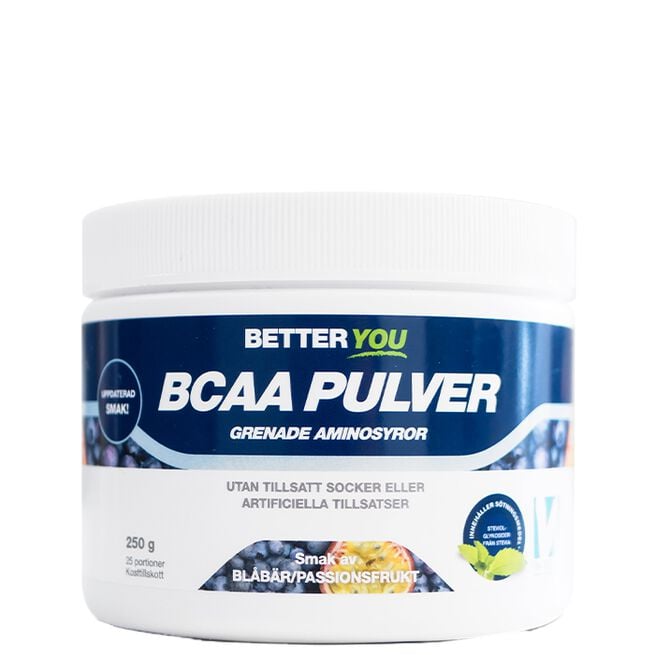 Naturligt Bcaa Pulver, 250 g Better You Passionfrukt/blåbär Naturligt BCAA Pulver 250 g Passionsfrukt/Blåbär