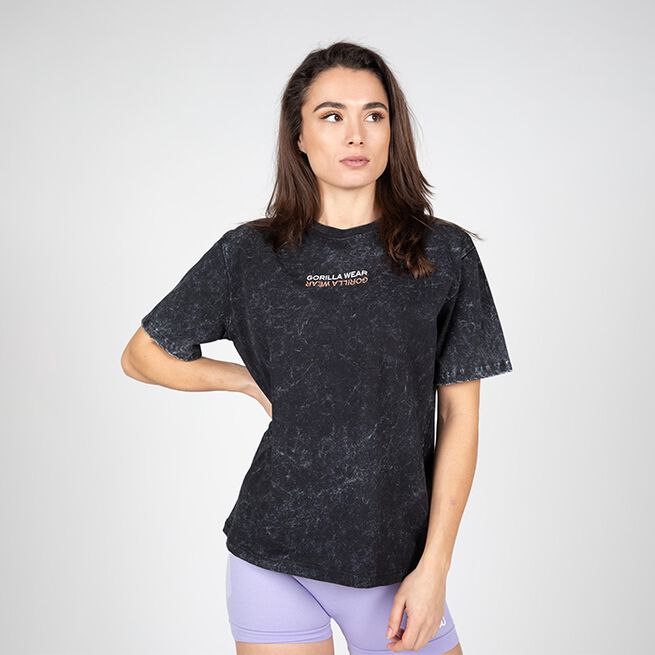 Medina Oversized T-Shirt, Washed Black, L Medina Oversized T-Shirt, Washed Black