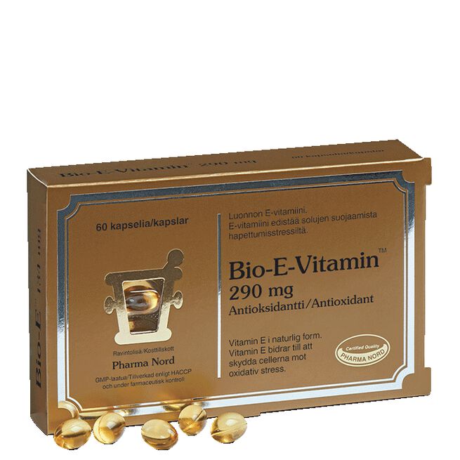 Bio-E-Vitamin 290 mg, 60 kapslar 