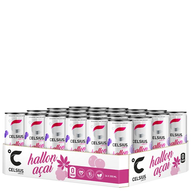 24 x Celsius, 355 ml, Hallon Acai 24 x Celsius Energidryck 355 ml Hallon Acai