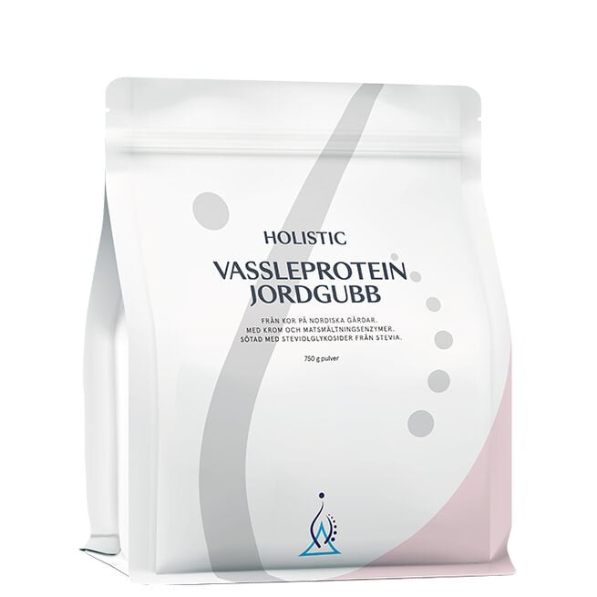 Holistic Vassleprotein Jordgubb 750 g Holistic Vassleprotein 750 g Jordgubb