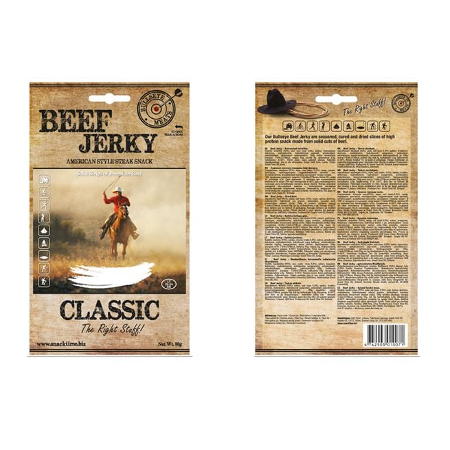 Beef Jerky, 50 g, Classic Beef Jerky, 50 g Classic
