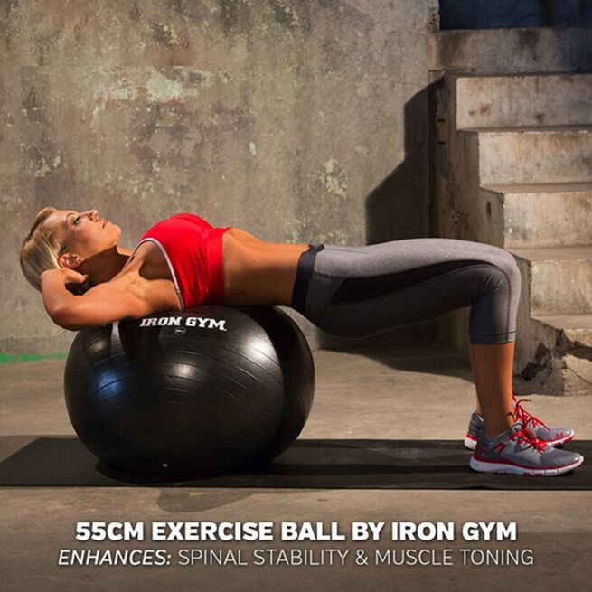 Iron Gym Essential Exercise Ball 55cm and Pump 
