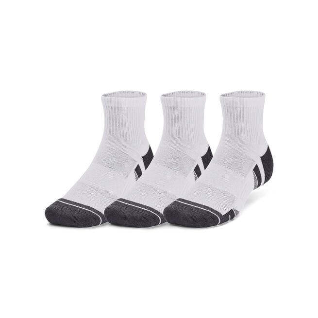 Performance Tech 3pk Qtr, White, XL Performance Tech 3pk Strumpor Vit