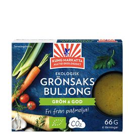 Kung Markattan Grönsaksbuljong Tärning EKO, 6-pack Grönsaksbuljong Tärning 6-pack
