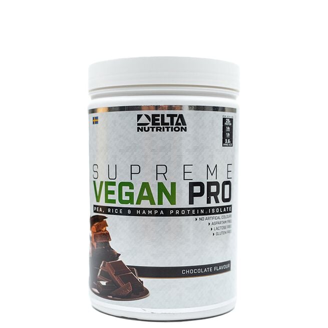 Supreme Vegan PRO, 900 g, Chocolate Supreme Vegan PRO Veganskt Proteinpulver 900 g Chocolate