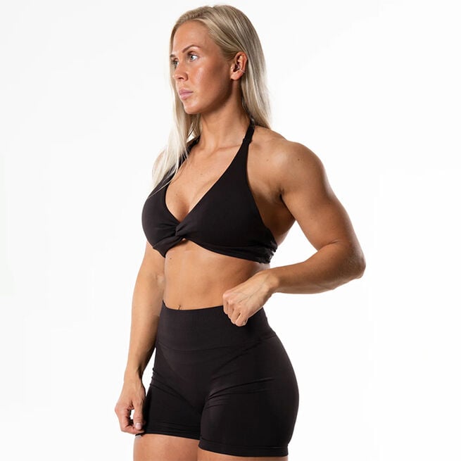 Relode Prime Halterneck Top Black, L Prime Sport-bh Svart