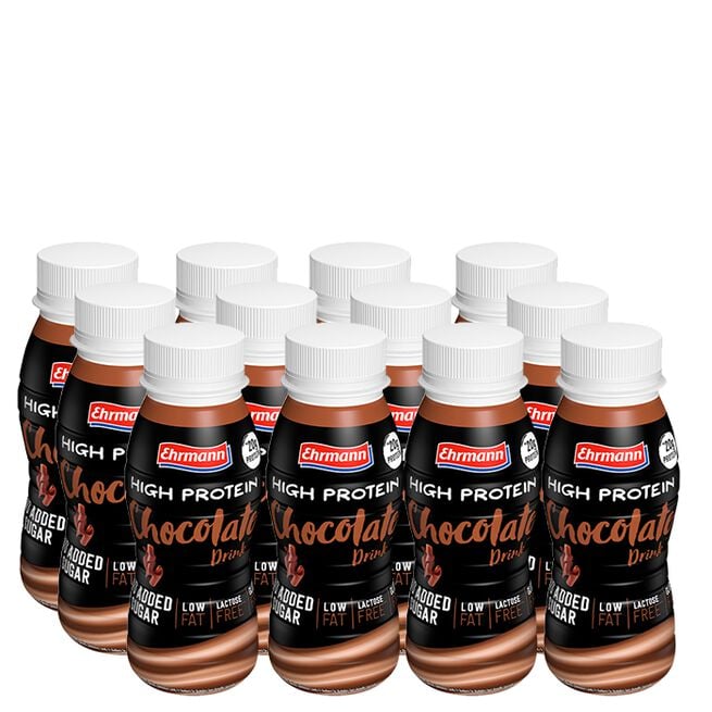 12 x Ehrmann High Protein Drink, 250 ml, Chocolate 12 x High Protein Drink 250 ml Chocolate