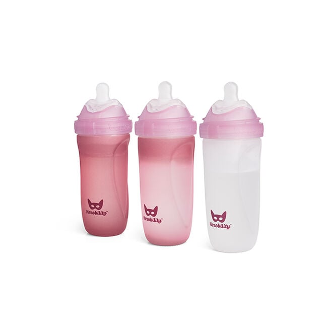 Heat Sensing Glass Baby bottle 320ml/11oz (3-Pack) Rose Nappflaskor Rosa 320 ml 3 pack