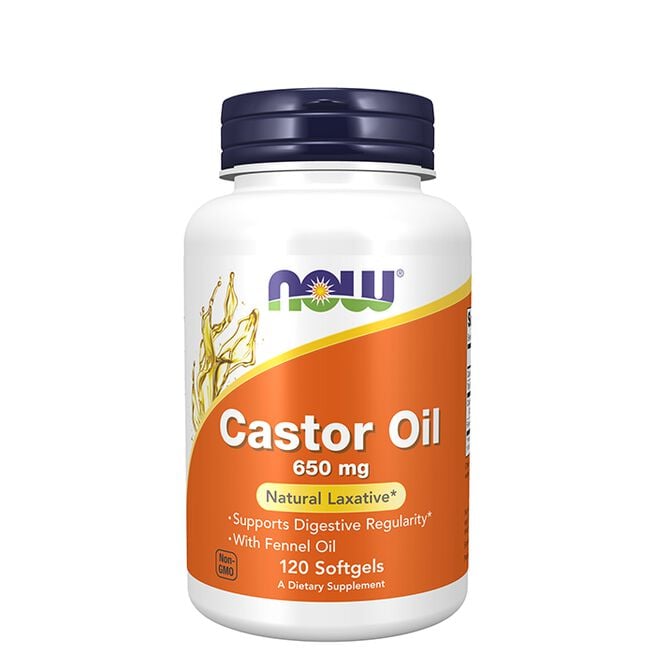 NOW Foods Castor oil 650MG 120 softgels Castor oil 650MG 120 softgels