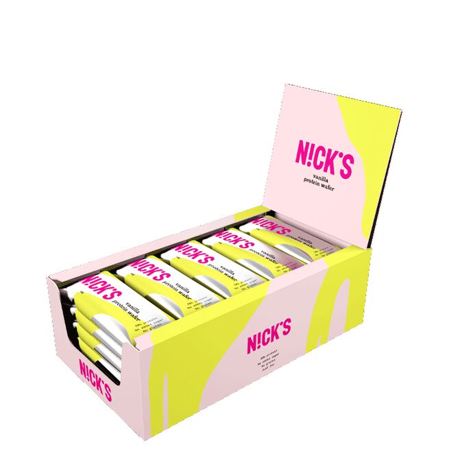 Nicks Potein Wafer Vanilla 24 x NICKS Protein Wafer 40 g Vanilla