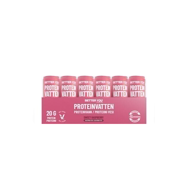 24 x Proteinvatten Elektrolyt 330 ml Hallon 24 x Proteinvatten Elektrolyter 330 ml Hallon