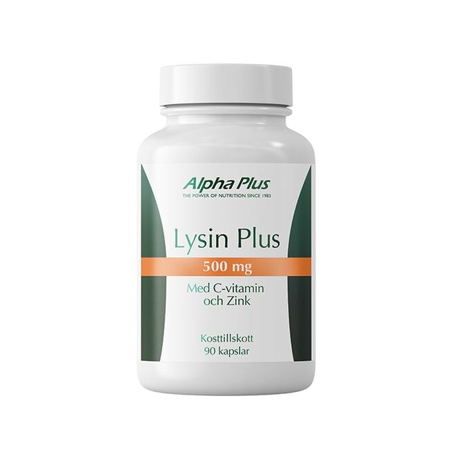 Lysin Plus 500 mg 90 kapslar  Lysin Plus 500 mg Vegansk Aminosyra 90 kapslar