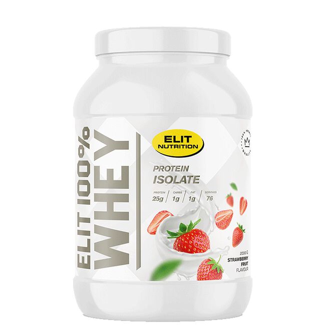ELIT 100% Whey, 900 g, Strawberry Fruit ELIT 100% Whey Vassleprotein 900 g Strawberry Fruit