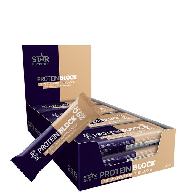 Star Nutrition Protein block Creamy Peanut 12 x Protein Block Bar 60 g Creamy Peanut