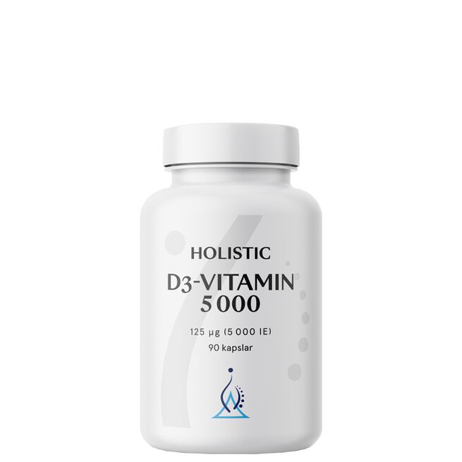 Holistic D3 vitamin 5000 IE 90 kapslar Holistic